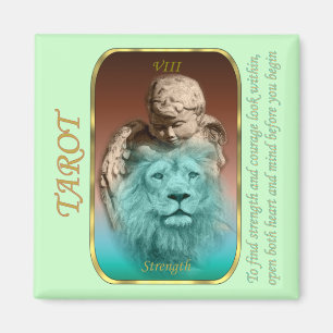 Imán Carta de tarot - fuerza