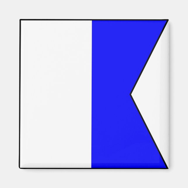 Imán Carta marítima internacional de bandera marítima n (Frente)