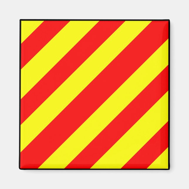 Imán Carta marítima internacional de bandera marítima n (Frente)