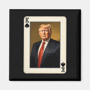 Imán Carta Rey Trump - Donald Trump Presidencial Único