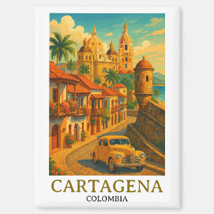 Imán Cartagena Colombia Arte Retro
