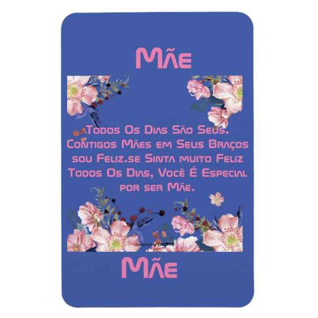 Imán cartão comemorativo dias das mães (Vertical)