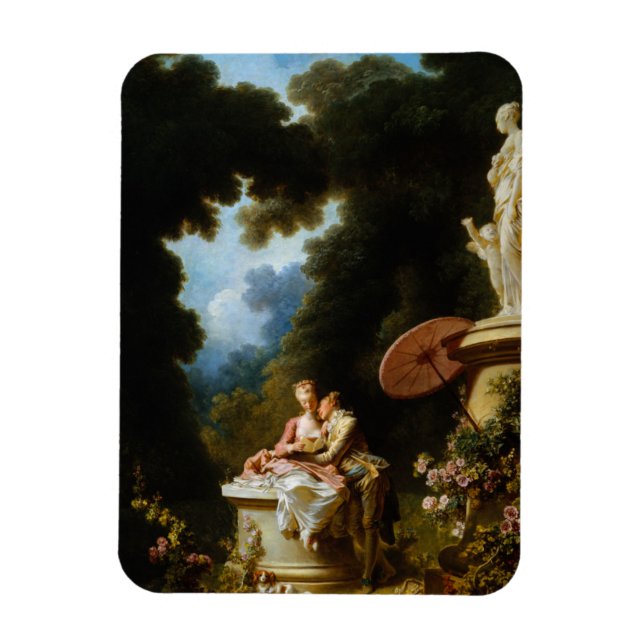 Imán Cartas de amor de Jean Honore Fragonard (Vertical)