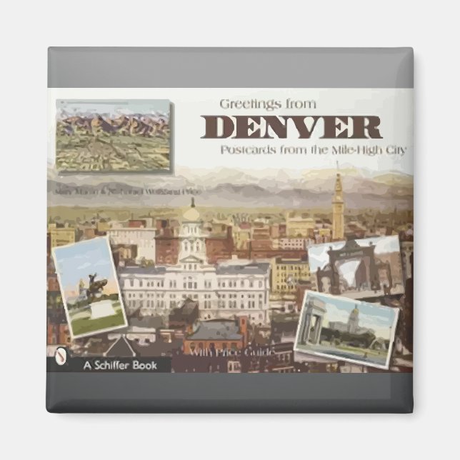 Imán Cartas De Denver Post Desde La Ciudad De La Milla, (Frente)