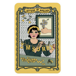 Imán Cartas de disculpas_C_4x6 Refrigerator Magnet
