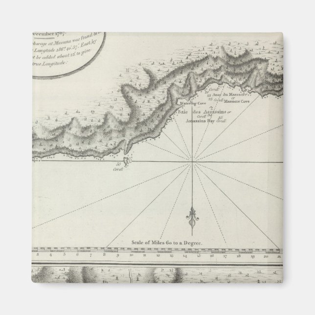 Imán Cartas de partes de Maouna Pago Pago, Samoa (Frente)