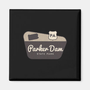 Imán Cartel de bienvenida al Parque Estatal Parker Dam
