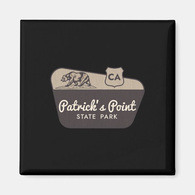 Imán Cartel de bienvenida al Parque Estatal Patrick's P (Frente)