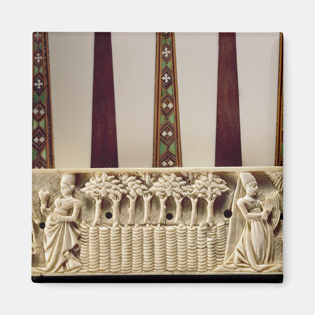 Imán Cartel de Borderbackgammon que representa un par d (Frente)