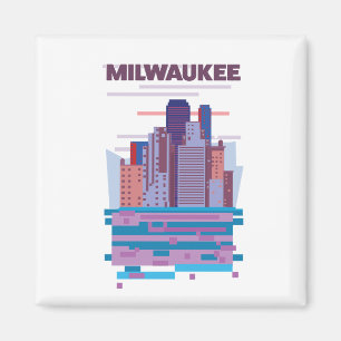 Imán Cartel de Milwaukee Travel