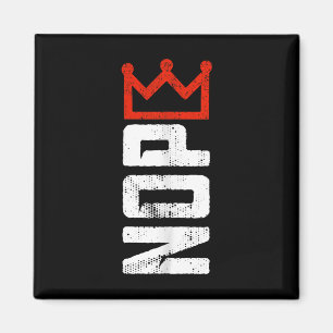 Imán Cartel de protesta vintage No Kings vertical