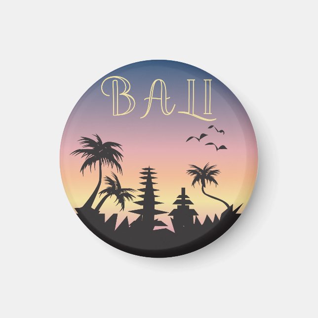 Imán Cartel de turismo de la isla de Bali (Frente)