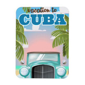 Imán Cartel de vacaciones en cuba