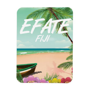Imán Cartel de viaje a Efate Fiji Pacífico