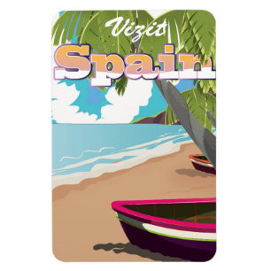 Imán Cartel de viaje a España
