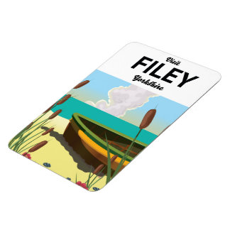 Imán Cartel de viaje a Filey, costa de Yorkshire