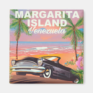 Imán Cartel de viaje a la Isla Margarita - Venezuela