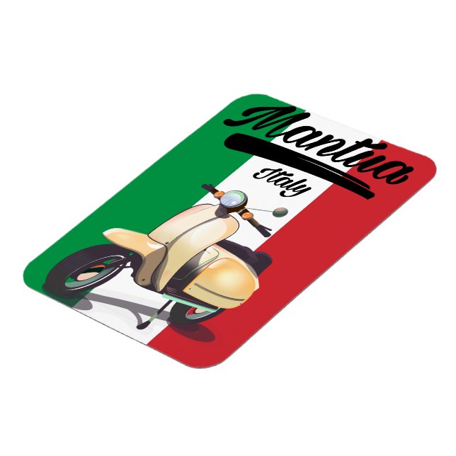 Imán Cartel de viaje a Mantua Italia (Lado Izquierdo)