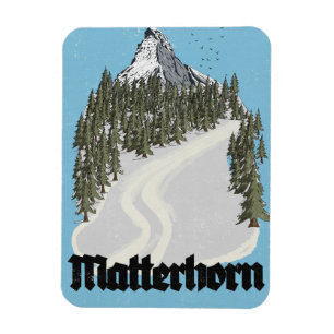 Imán Cartel de viaje a Matterhorn Suiza