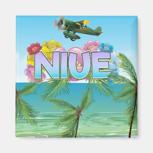 Imán Cartel de viaje a Niue Pacífico Sur