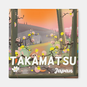 Imán Cartel de viaje a Takamatsu Japón