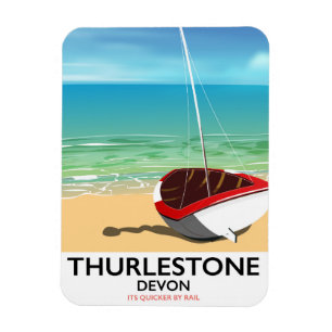 Imán Cartel de viaje a Thurlestone South Devon