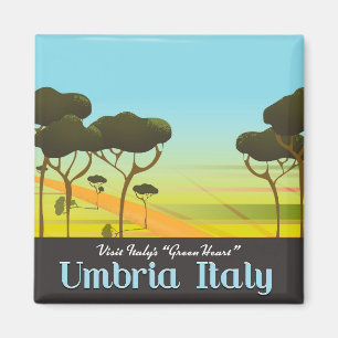 Imán Cartel de viaje a Umbría Italia