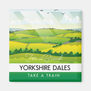 Imán Cartel de viaje a Yorkshire Dales.