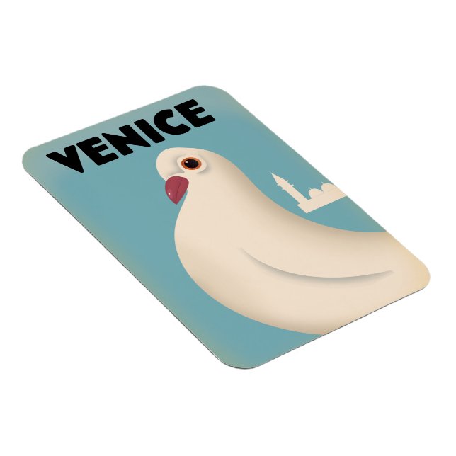 Imán Cartel de viaje al estilo veneciano Postcard (Lado Derecho)