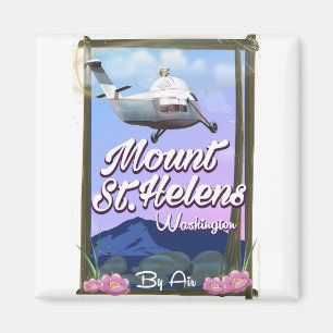 Imán Cartel de viaje al Monte St. Helens Washington