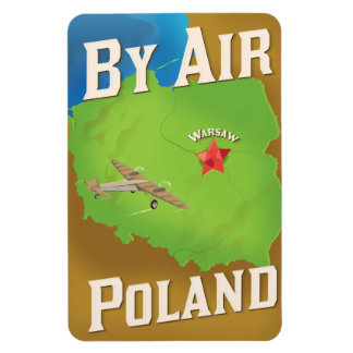 Imán Cartel de viaje de Air To Poland