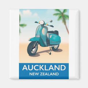 Imán Cartel de viaje de Auckland Nueva Zelanda