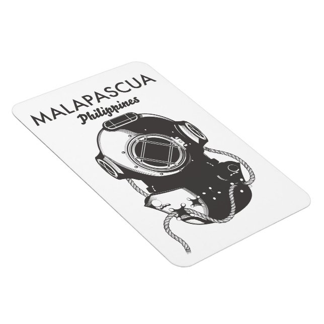 Imán Cartel de viaje de buceo en Malapascua Filipinas (Lado Derecho)