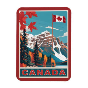 Imán Cartel de viaje de Canadá