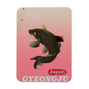 Imán Cartel de viaje de estilo vintage de Gyeongju Core
