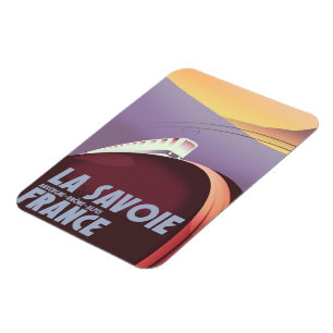 Imán Cartel de viaje de La Savoie Auvergne-Rhône-Alpes.