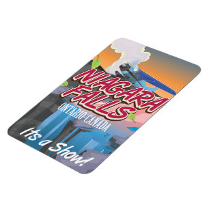 Imán Cartel de viaje de las Cataratas del Niágara Ontar