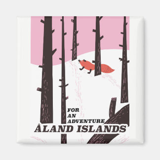 Imán Cartel de viaje de las Islas Åland, Finlandia