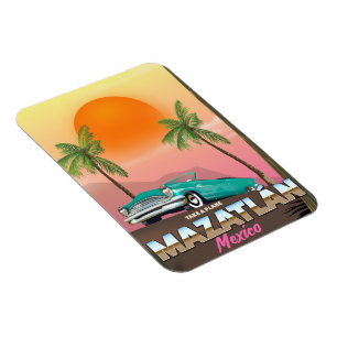 Imán Cartel de viaje de Mazatlán México