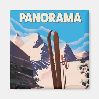 Imán Cartel de viaje de Panorama Canadá