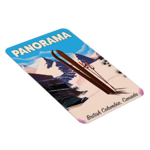 Imán Cartel de viaje de Panorama Canadá
