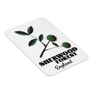 Imán Cartel de viaje de Sherwood Forest England