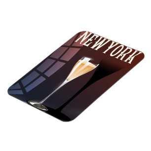 Imán Cartel de viaje de vino de Nueva York