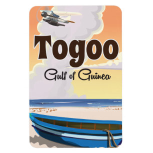 Imán Cartel de viaje del Golfo de Guinea de Togo