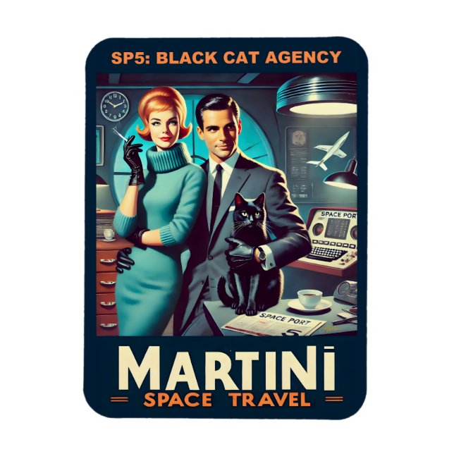 Imán Cartel de viaje espacial Martini SP5: Agencia de g (Vertical)