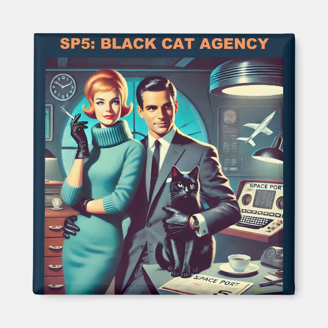 Imán Cartel de viaje espacial Martini SP5: Agencia de g (Frente)