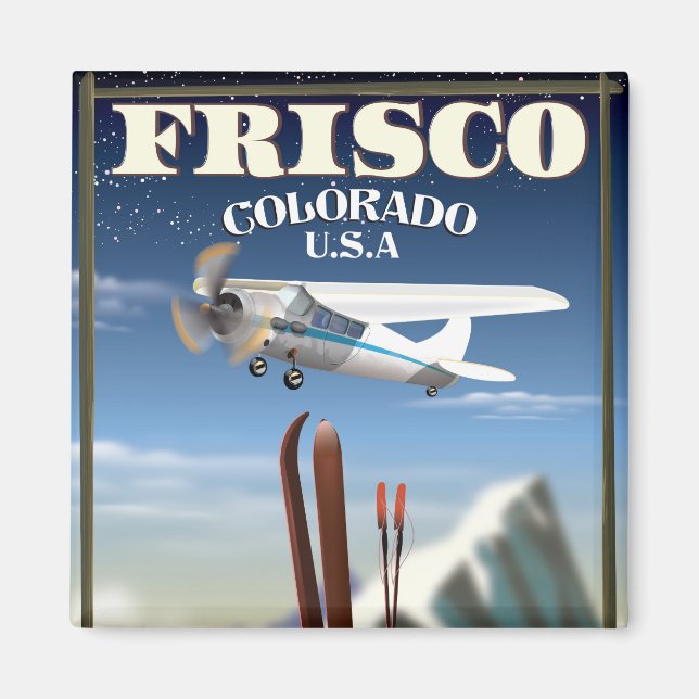 Imán Cartel de viaje Frisco Colorado EE. UU. (Frente)