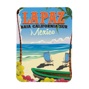 Imán Cartel de viaje La Paz Baja California Sur México