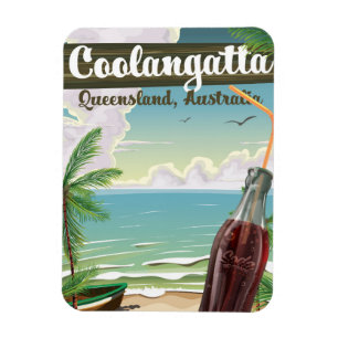 Imán Cartel de viaje vintage de Coolangatta Australia