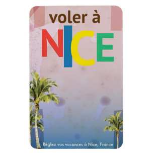 Imán Cartel de viaje vintage de Niza, Francia